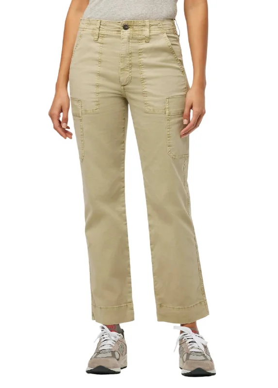 Street Style Fashion Utility Straight Leg Pant In Elm