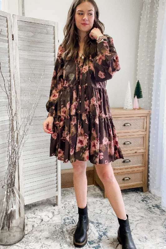 Big Discounts Floral Swing Dress