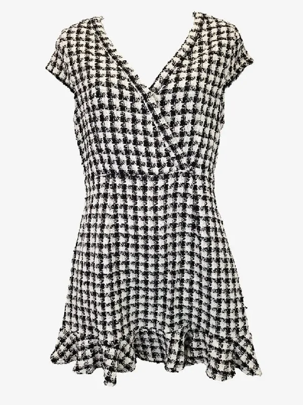 Daily Deals Atmos & Here Textured Adalyn V Neck Midi Dress Size 10