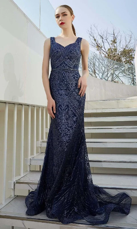 Versatile Wardrobe Essentials J'Adore Dresses - J19012 Sleeveless Textured Sheath Long Gown