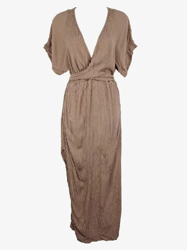 Exclusive Deals Online Hazel & Folk Classy Crinkle Midi Dress Size S