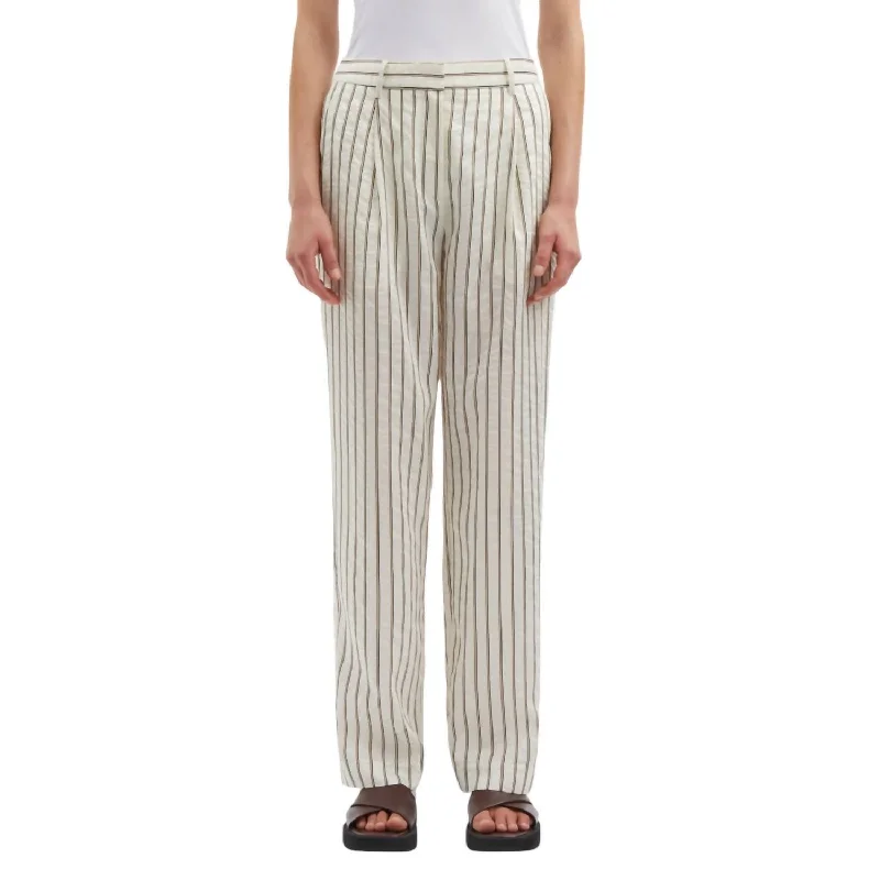 Affordable Online Boutiques Agneta Trouser In Solitary Stripe