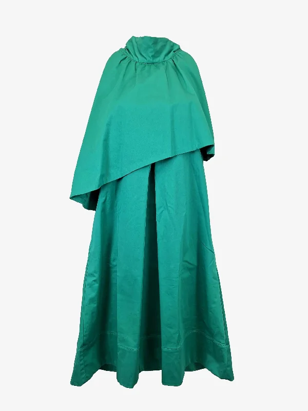 Dive Into Trendy Women's Fashion Morrison Jade Layered Halter Neck Midi Dress Size 6