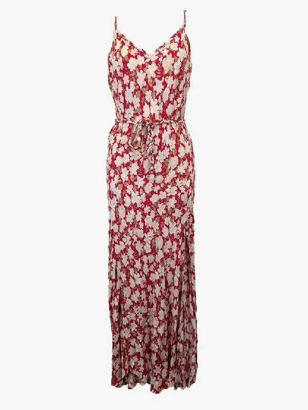 Classic Women's Fashion Barefoot Blonde Graceful Bloom Slip Maxi Dress Size S