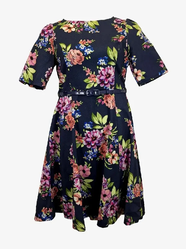 Flash Sale Now Review Majestic Belted A Line Midi Dress Size 12