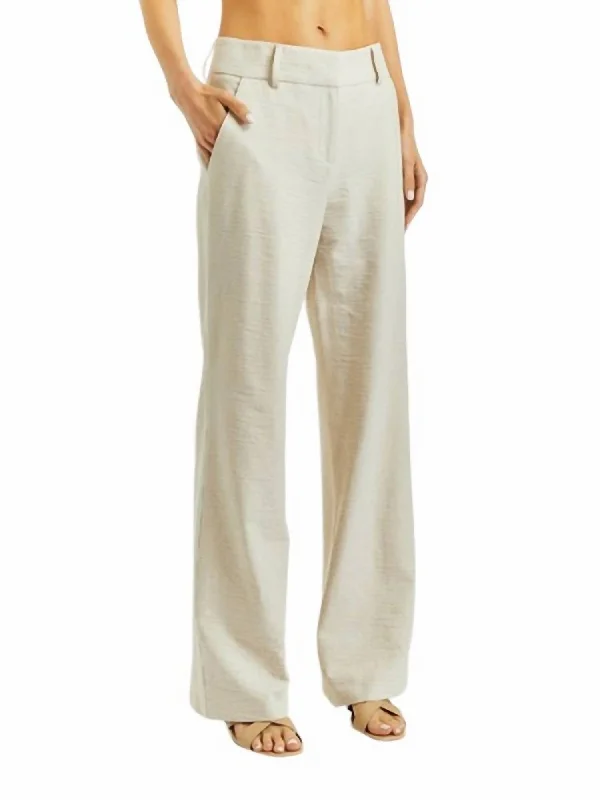 Women's Clothing Boutique Women's Juliette Trousers In Beige