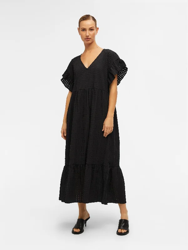 Fashion Women's Clothing Vitar Maxi Dress (Black)