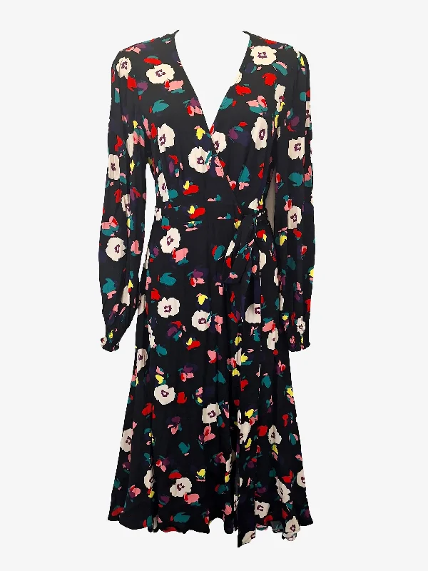 Casual Yet Stylish Separates Seraphine Dainty Bloom Wrap Midi Dress Size 10