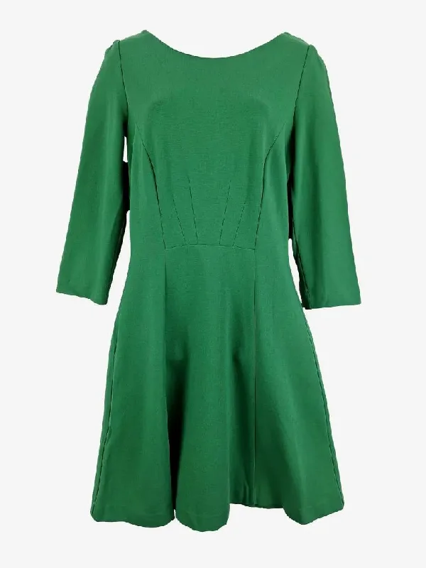 Day-To-Night Styles Veronika Maine Tailored Jade Flared Midi Dress Size 10