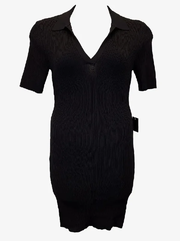 Fashion Forward Mossman Classy Ribbed V Neck Midi Dress Size 12