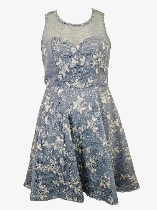 Find Your Unique Flair Review Dreamy Cocktail Embroidered Midi Dress Size 10