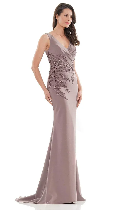 Eco Friendly Fashion Sale Marsoni by Colors - MV1147 Sleeveless Fitted Sheath Gown