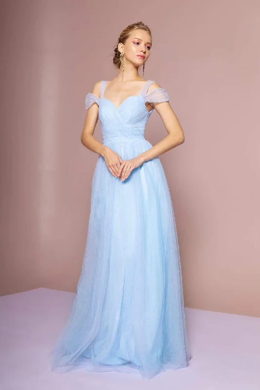 Sale Event, Prices Rock Elizabeth K - GL2610 Cold Shoulder Sweetheart Neck Tulle A-Line Gown