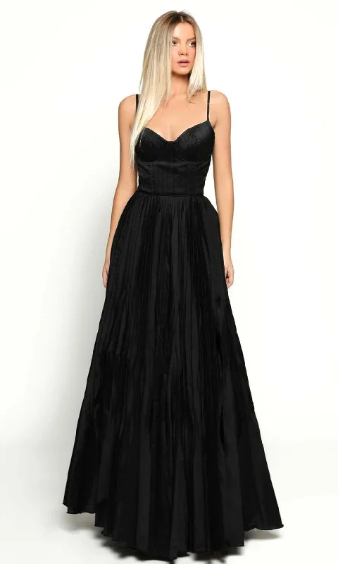 Chic Style, Always In Vogue Tarik Ediz - 51179 Pleat-Ornate A-Line Gown