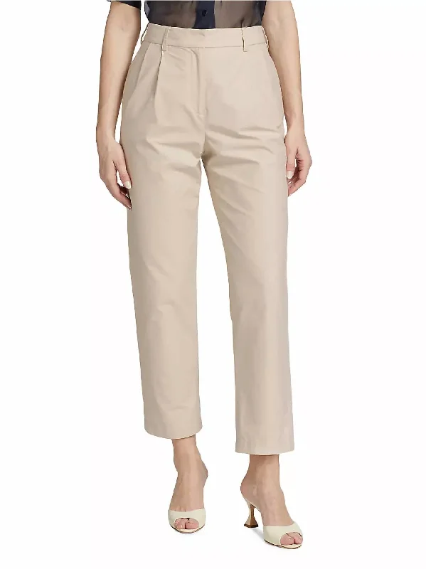 Clothing Sales Ivy Tailored Straight-Leg Pants In Khaki