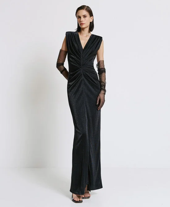 Boutique Dress Online Access Black Maxi Dress With V Neck