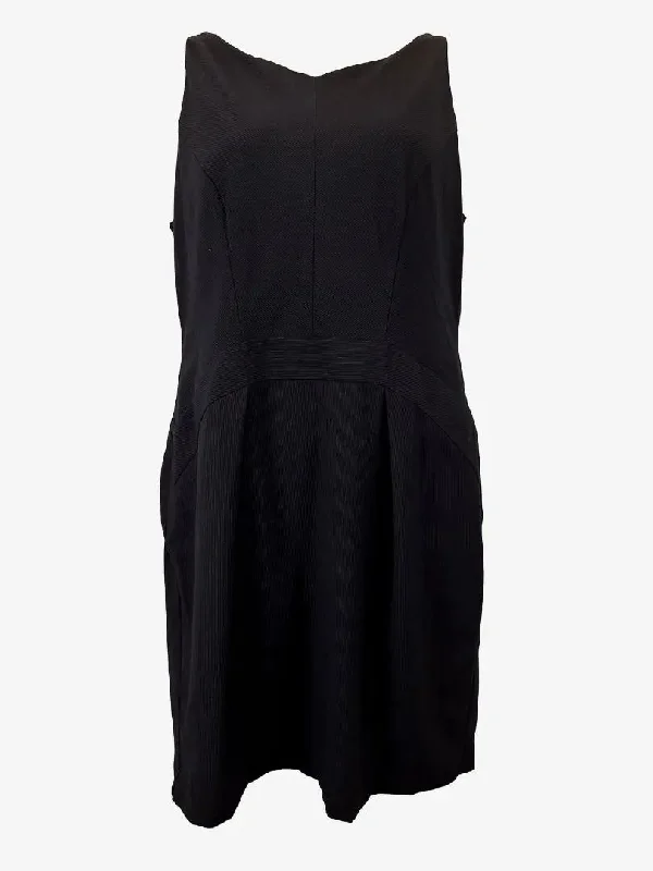 Crazy Price Slashing Veronika Maine Neat Tailored Pinstripe Midi Dress Size 16