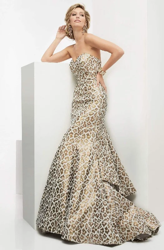 Gorgeous Glamour Collection Jasz Couture - Leopard Sweetheart Mermaid Gown 5911