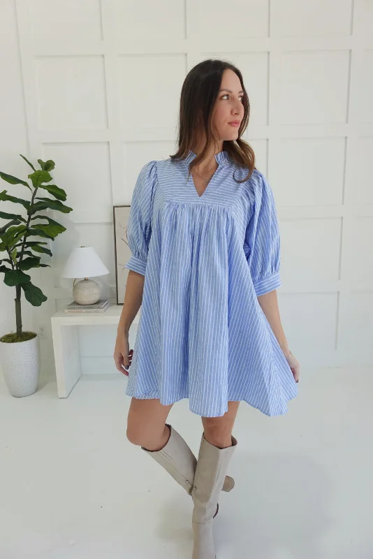 Online Boutiques True To Yourself Mini Dress - Chambray