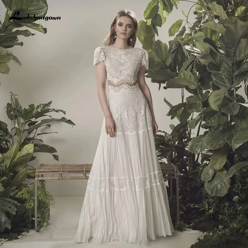 Edgy Fashion Roycebridal Bohemian Wedding Dress  Beach Bridal Gown