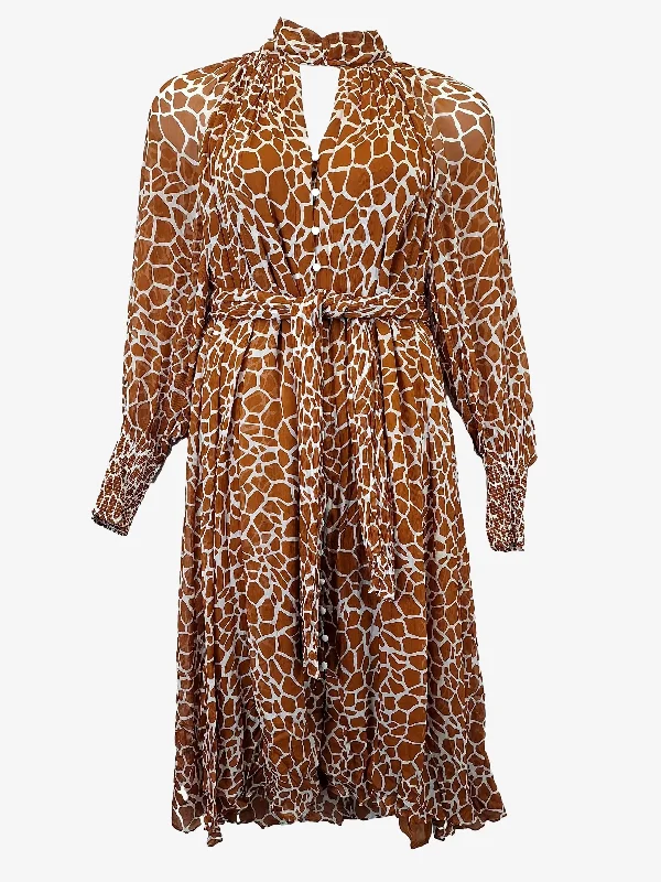 Outfits For Women Country Road Elegant Giraffe Maxi Dress Size 12