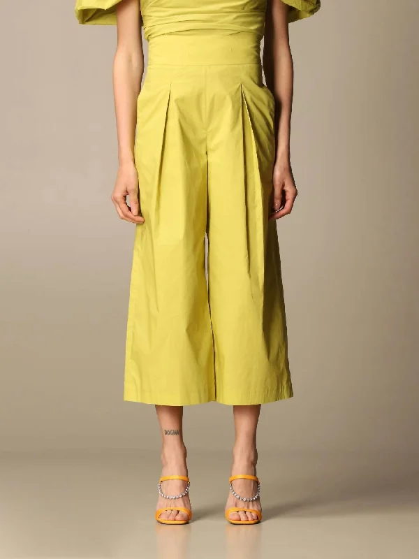 Clearance Sale Online Teso Cotton Crop Trouser In Lime