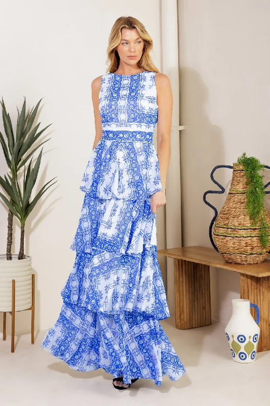 Extreme Clearance Deals DREAM OF THE FLEET WOVEN MAXI DRESS