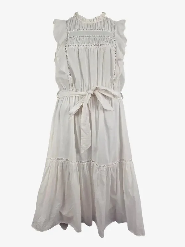 Urban Femme Streetwear Witchery Essential Summer Broderie Frilled Maxi Dress Size 12