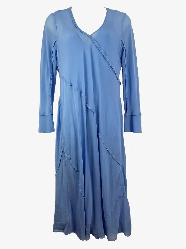 Save Big Country Road Georgette Long Sleeve Midi Dress Size 16