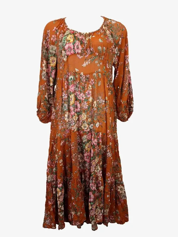 Sophisticated Fashion Auguste Earthy Bohemian Free Spirit Maxi Dress Size 10