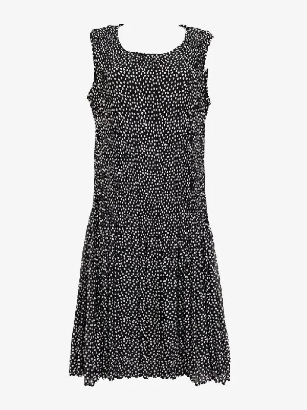 Flash Sale V2 Diffusion Crinkle Pleated Spotty Soft Midi Dress Size M