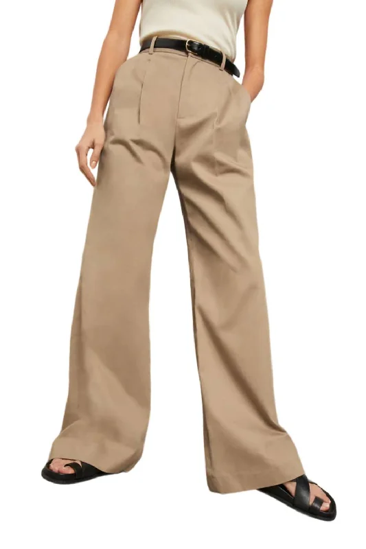 Premium Fashion Flavie Pant In Sand