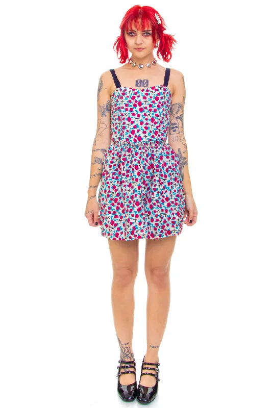 Early Bird Offer Vintage 90's Roses and Planes Mini Dress - XS