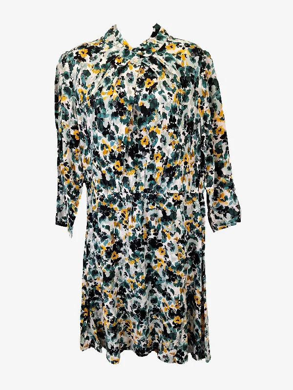 Trendy New Clothes Marcs Watercolour Pansy Modest Midi Dress Size 10