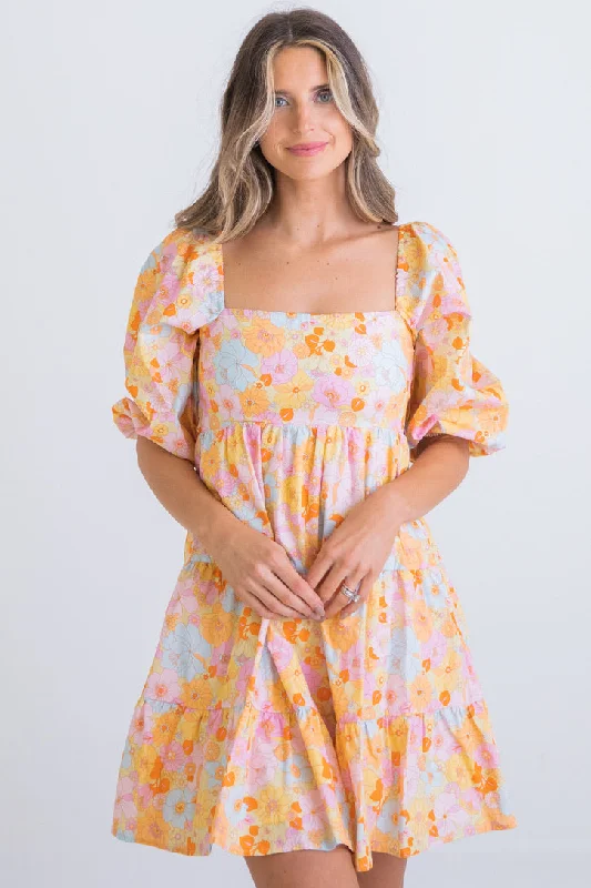 Gift Ideas Floral London Poplin Dress