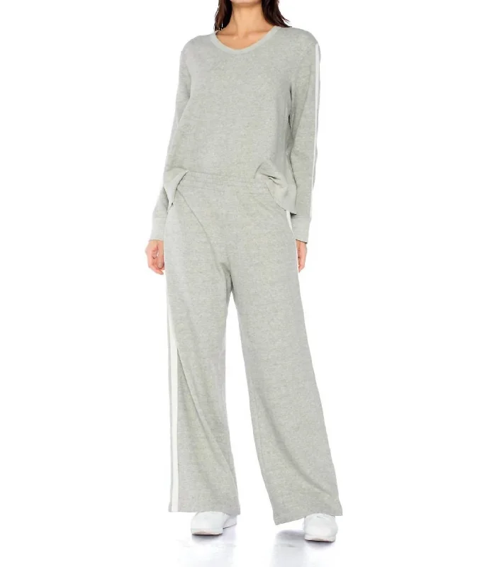 Women Fashion Track Pants In Grey