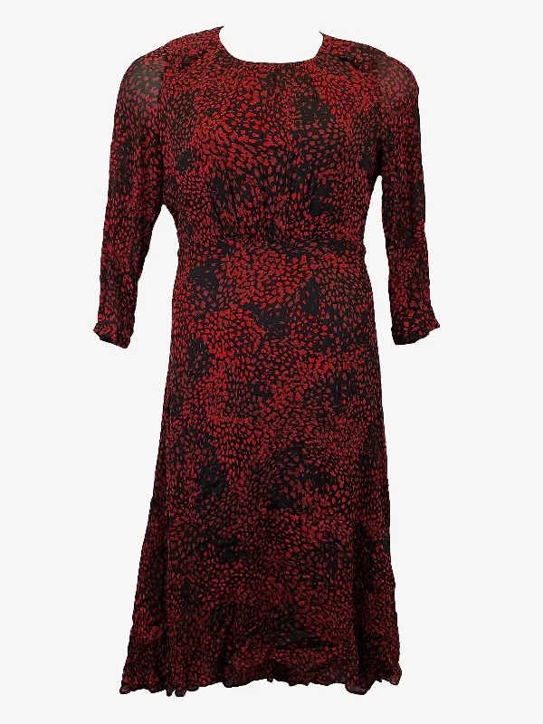 Relaxed Fashion Marcs Classy Red Wine Maxi Dress Size 10