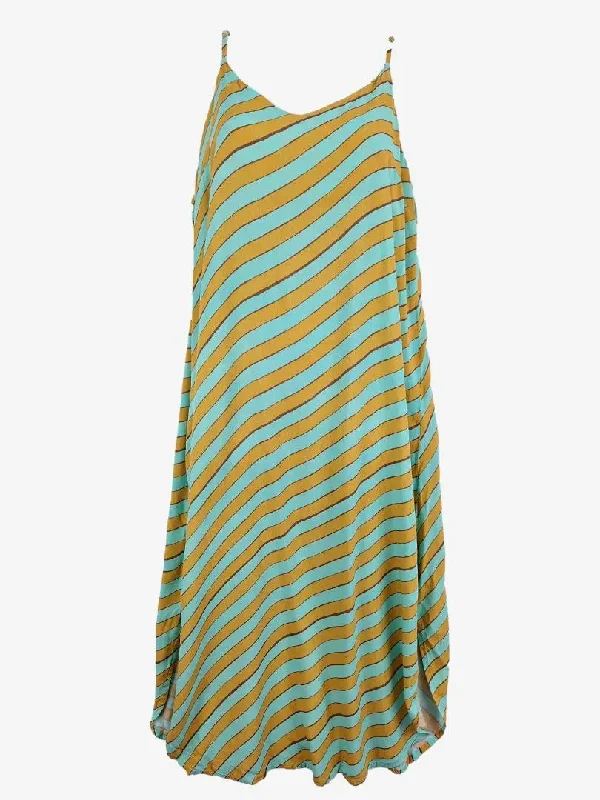 Season Sale Boom Shankar Scooped Hem Summer Slip Midi Dress Size 12