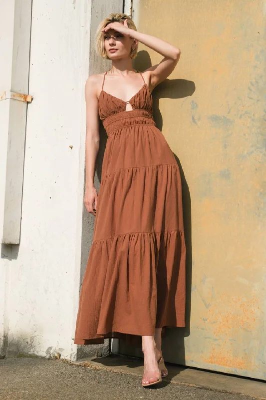 Best Clearance Sales Right Now EFFORTLESS ELEGANCE WOVEN MAXI DRESS