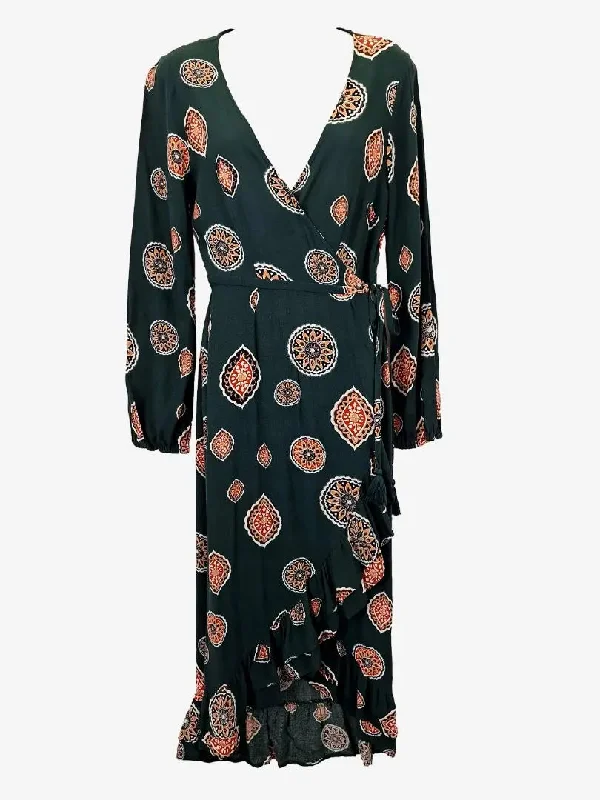 Best Sellers Tigerlily Free-Spirited Printed Midi Dress Size 8