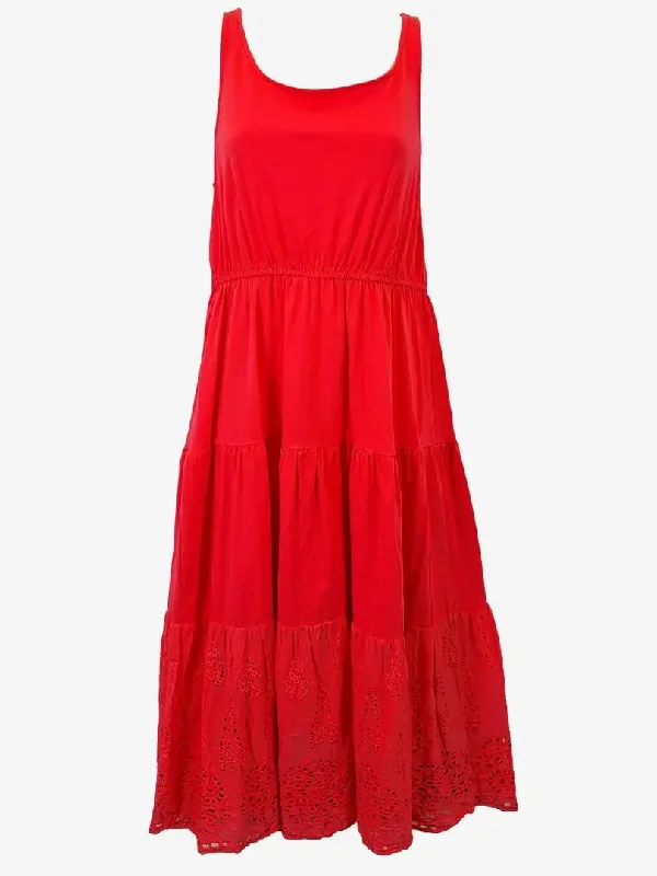 Relaxed Style Gordon Smith Hot Pink Broderie Summer Maxi Dress Size S