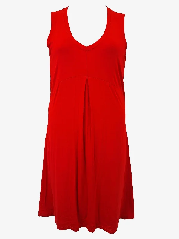 Forward Trendsetter Paula Ryan Effortless V Neck Midi Dress Size L