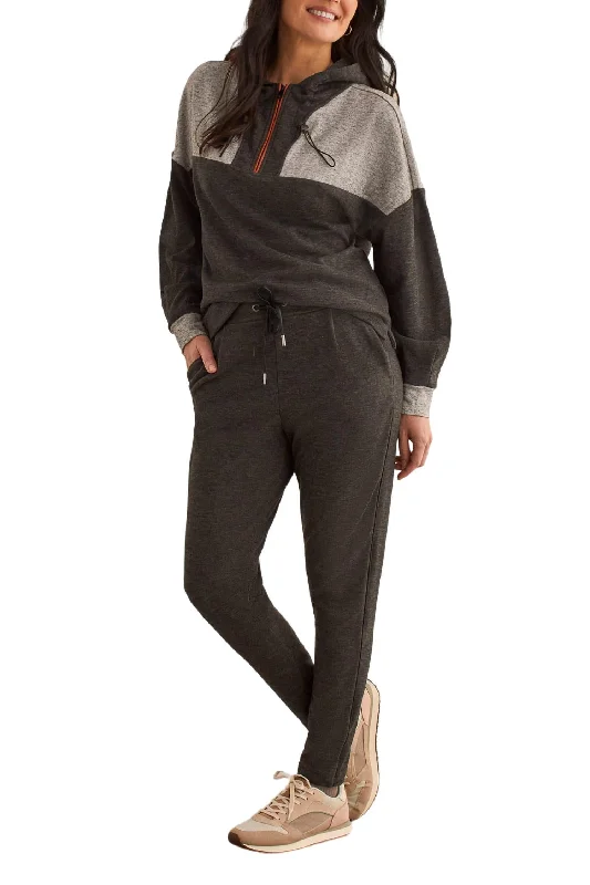 Fashionista Favorites Drawstring Jogger In Charcoal