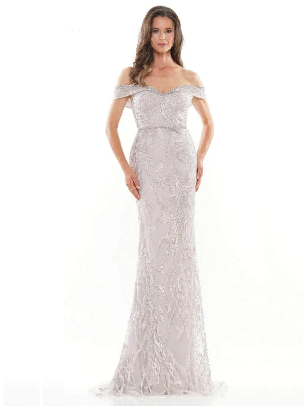 Mega Sales Rina Di Montella - RD2713 Embroidered Off Shoulder Trumpet Gown