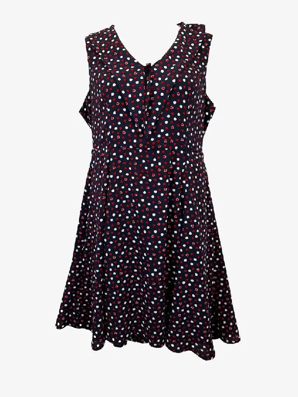 Limited Edition Review Speckled Pussybow Midi Dress Size 16