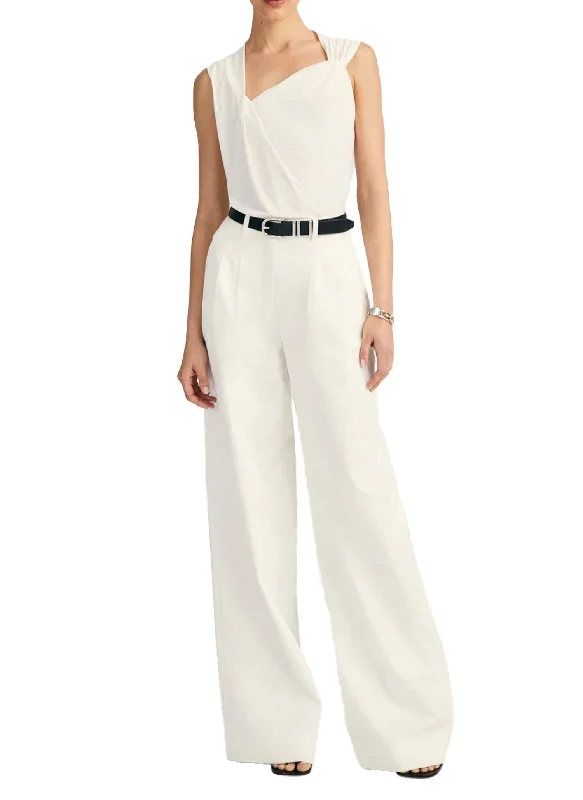 End Of Season Sale Clothing Juliana Wide Leg Pleat Front Trouser In Blanc