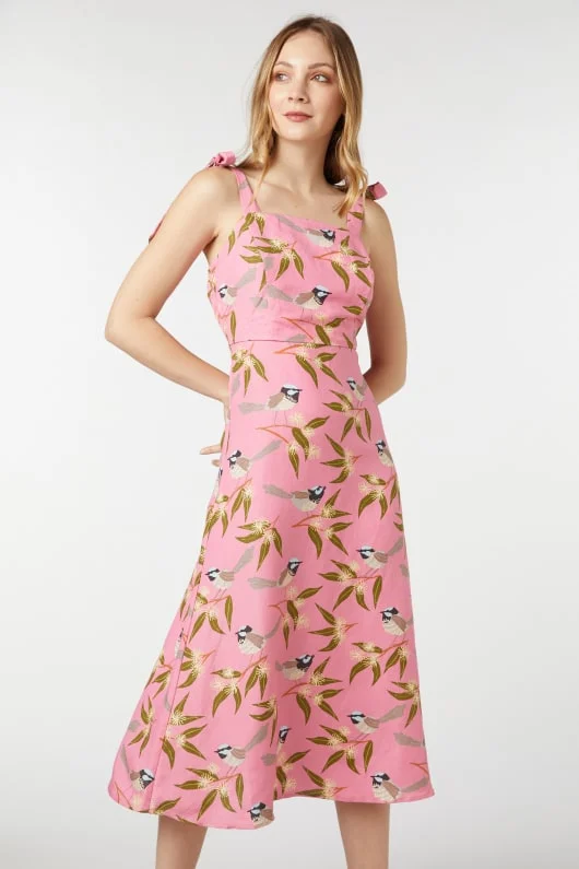 Stylish Savings Fairy Wren Midi Dress