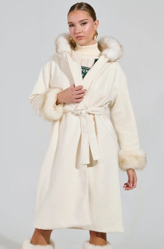 Unleash Your Style LILA FUR TRIM COAT