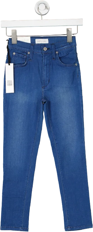 Fast Fashion Favorites James Jeans Blue High Rise Skinny Crop Jeans BNWT W24