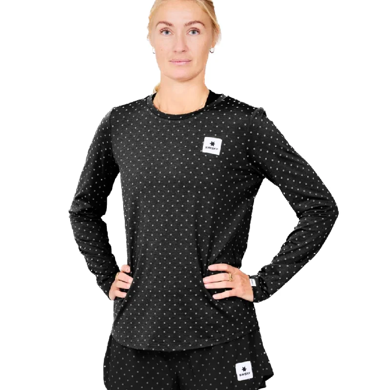 Chic Styles SAYSKY Women's Reflective Polka Pace Long Sleeve